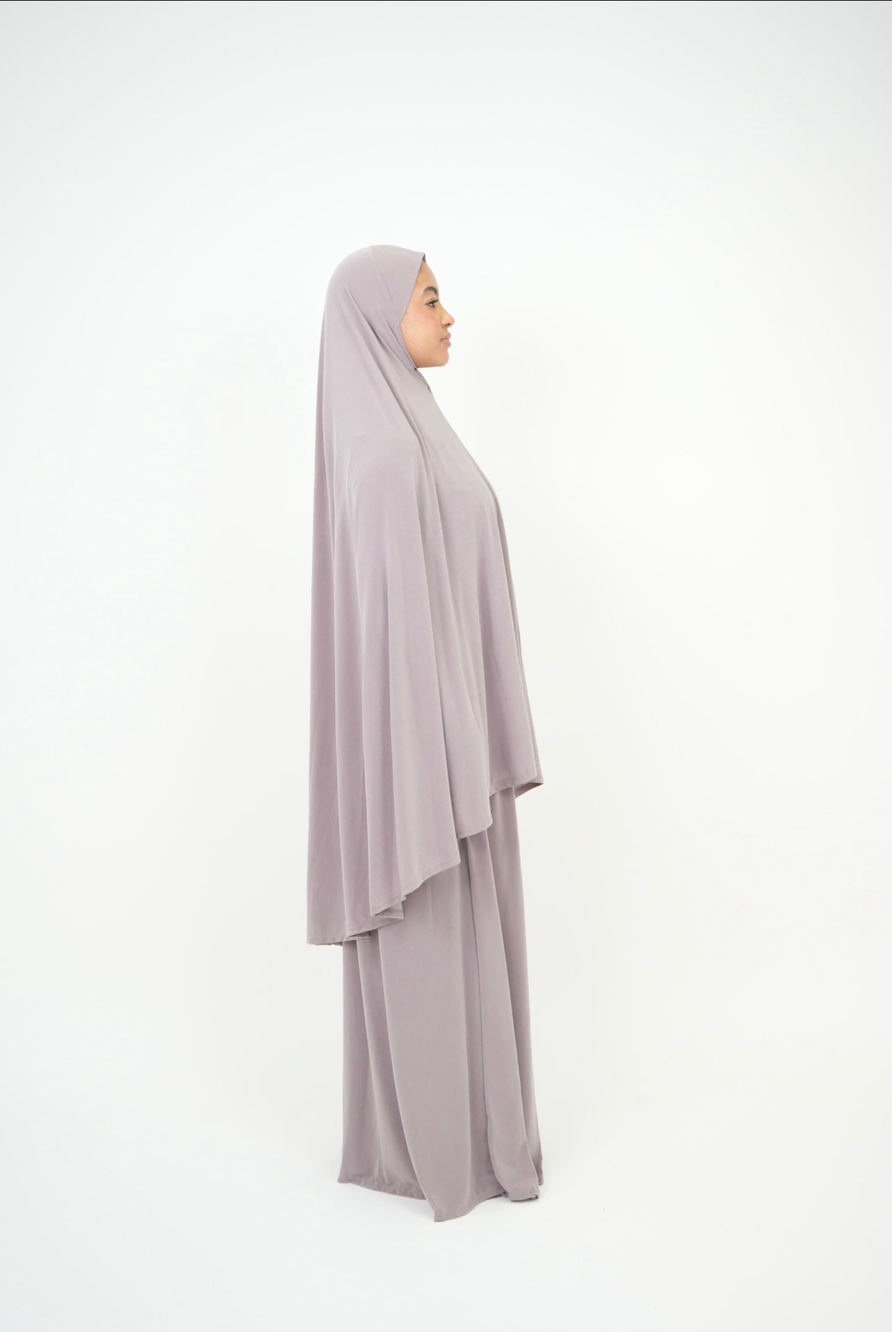 Set prière jupe et khimar nude