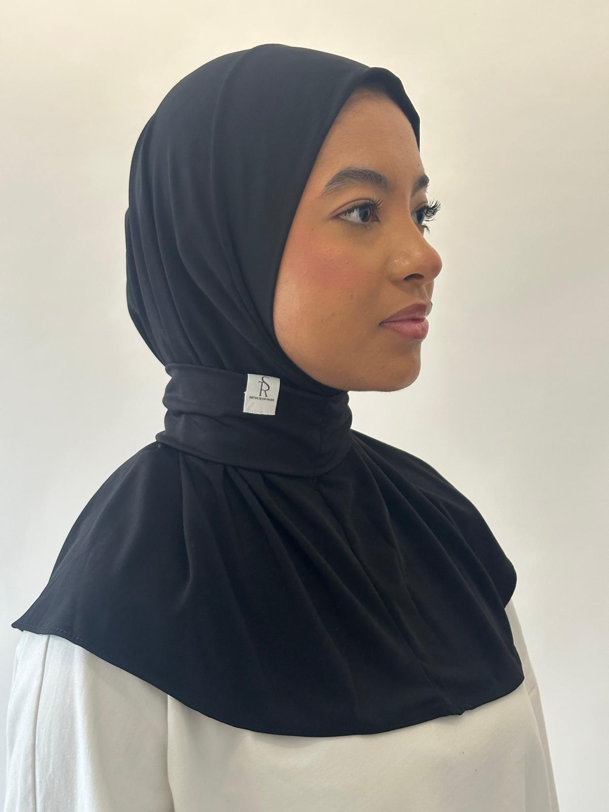 Hijab Cagoule noir