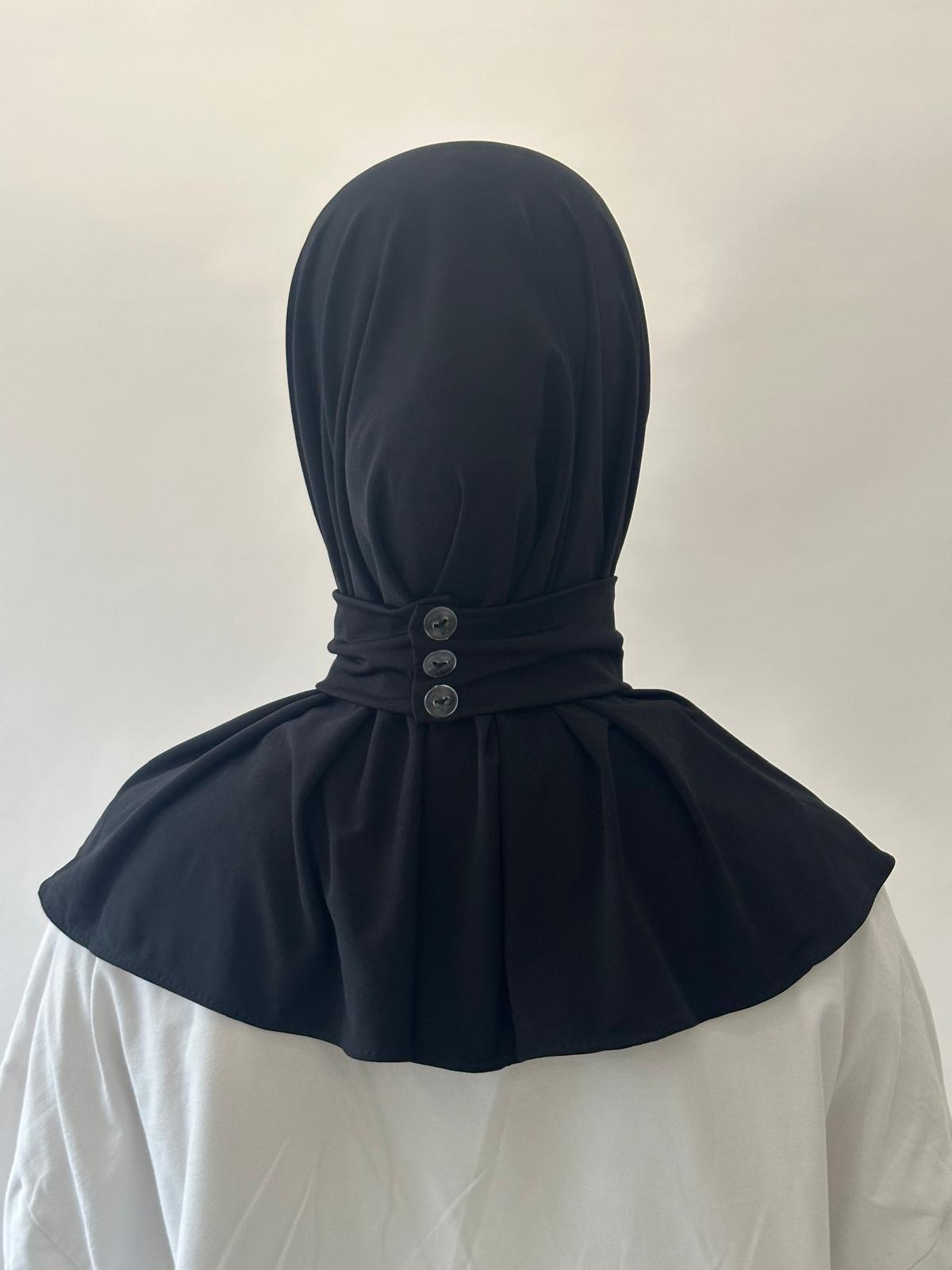 Hijab Cagoule noir