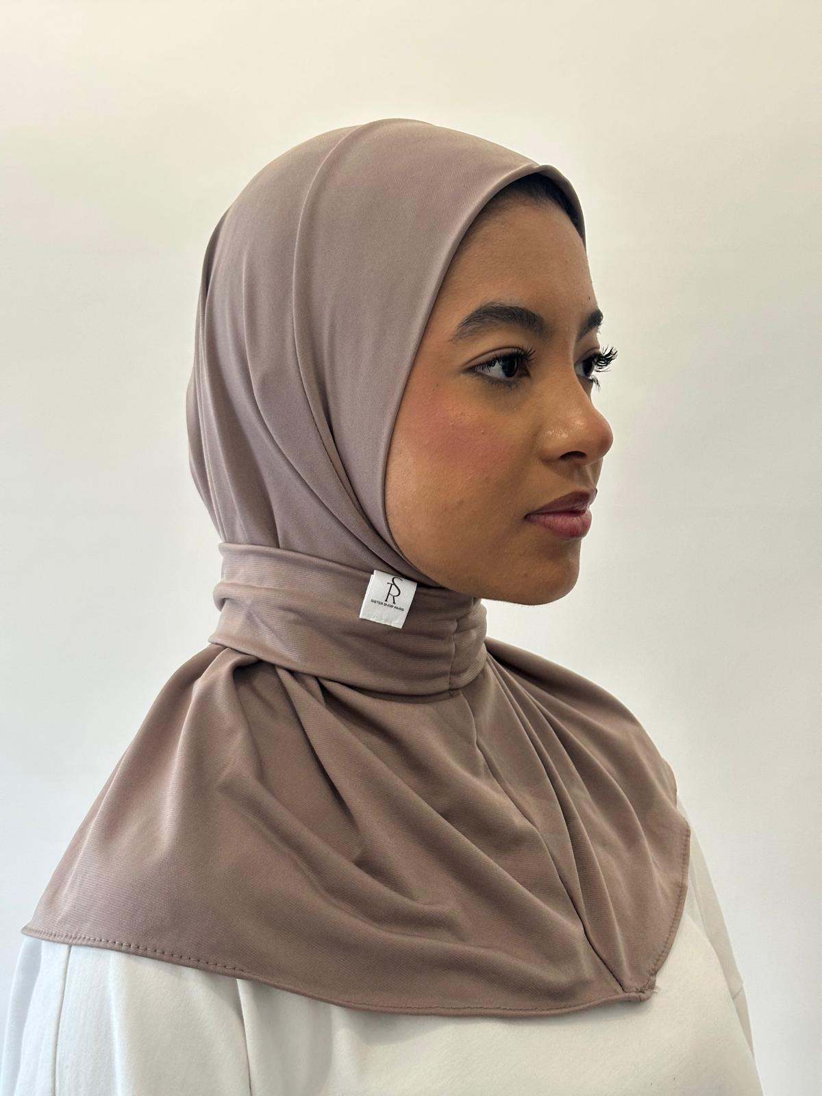 Hijab Cagoule Taupe clair