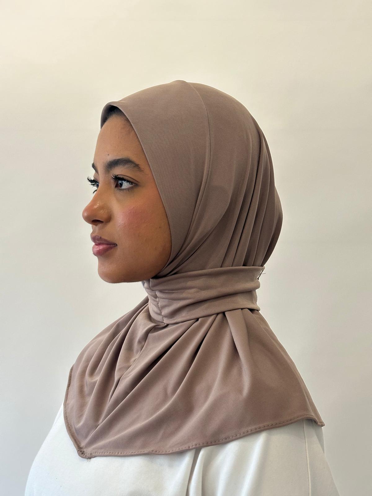 Hijab Cagoule Taupe clair