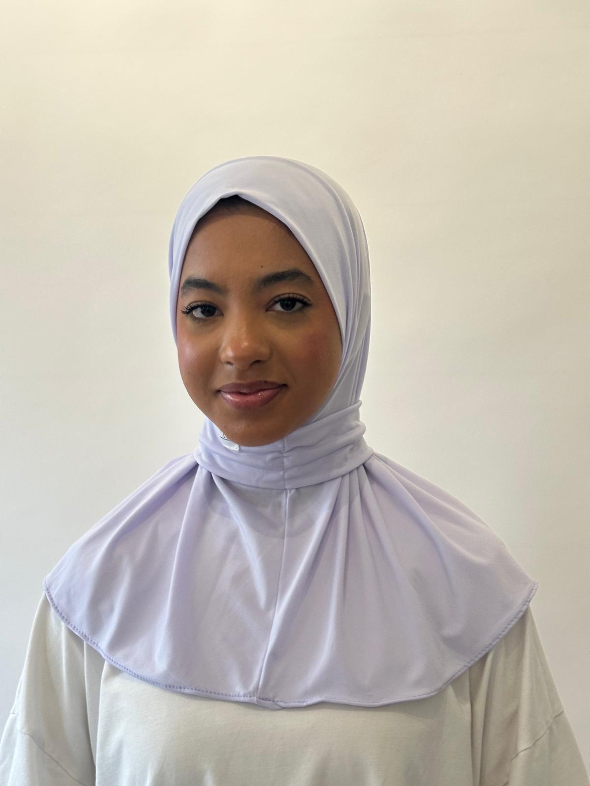 Hijab Cagoule bleu ciel