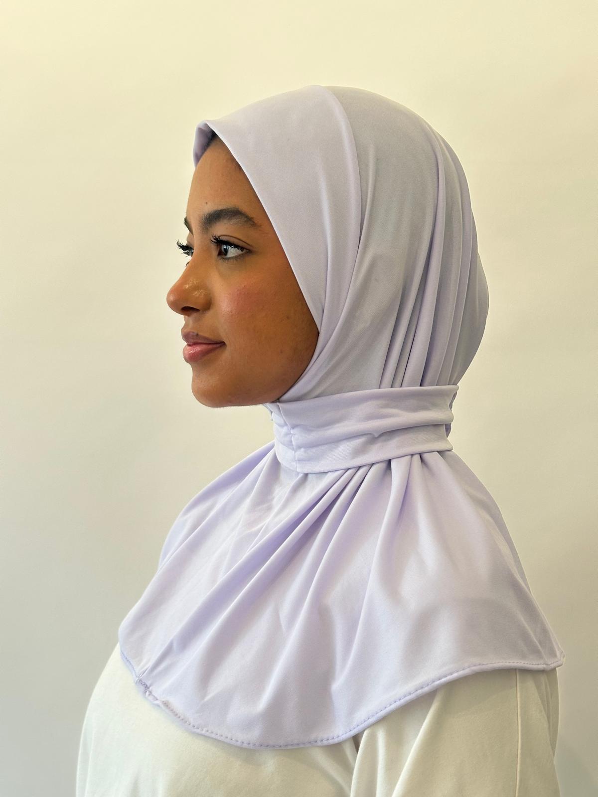 Hijab Cagoule bleu ciel