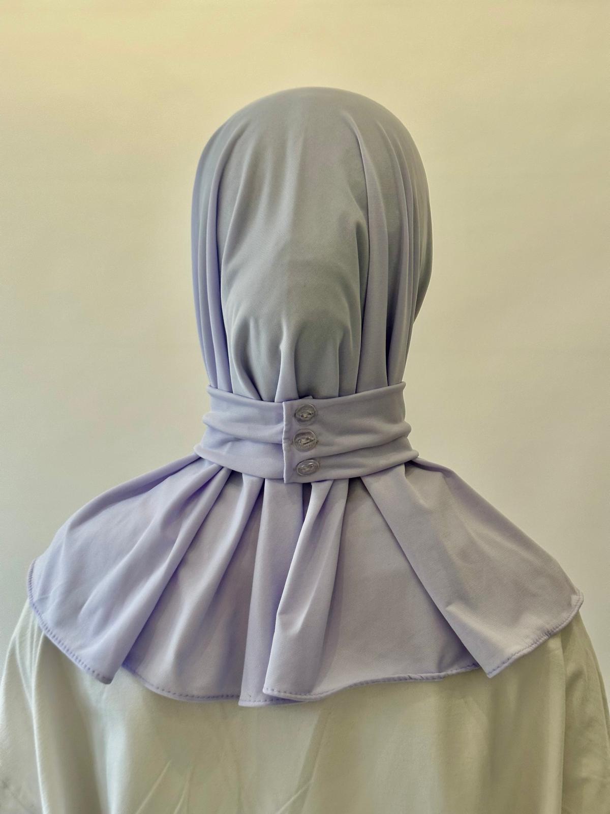 Hijab Cagoule bleu ciel