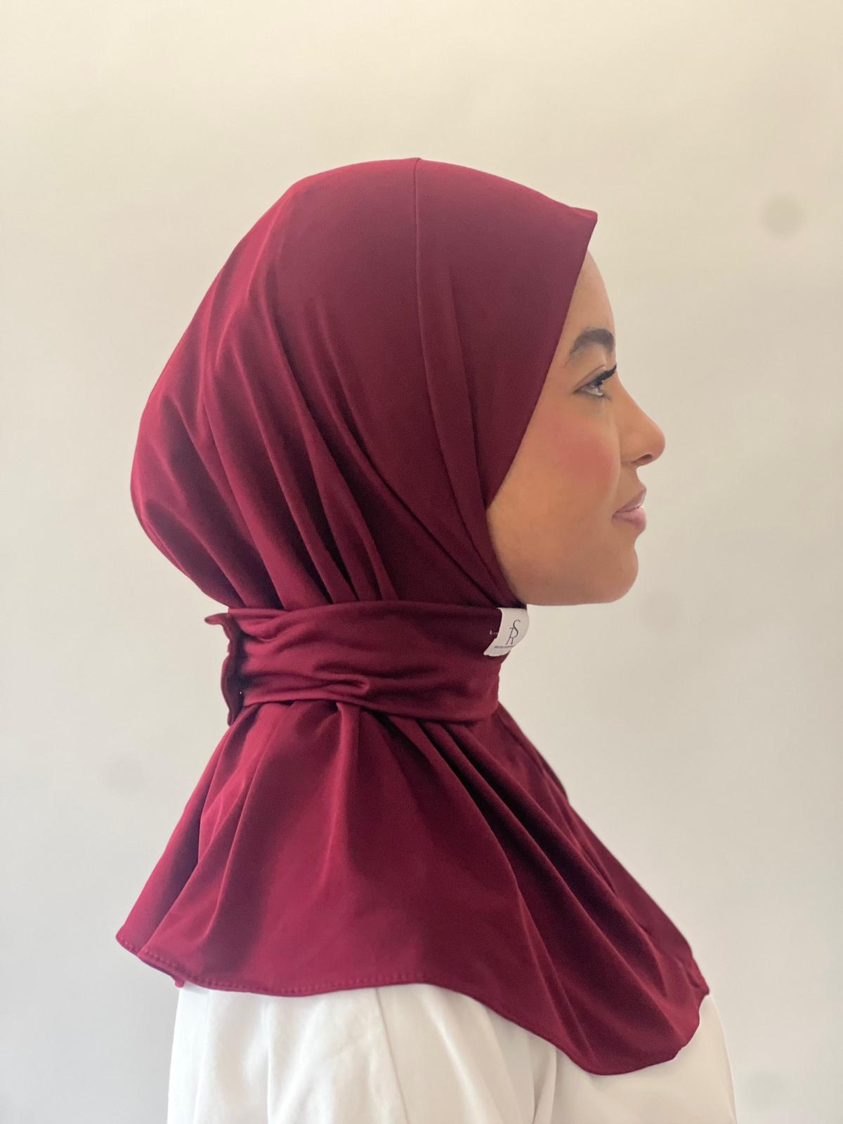 Hijab Cagoule bordeaux