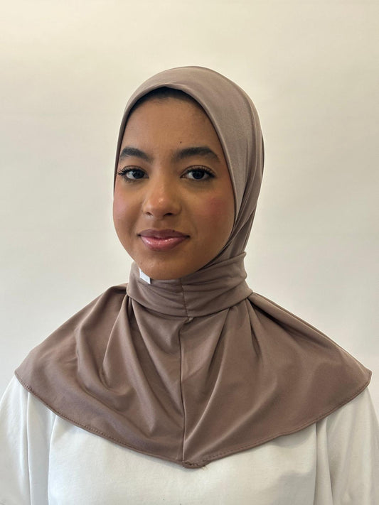 Hijab Cagoule Taupe clair