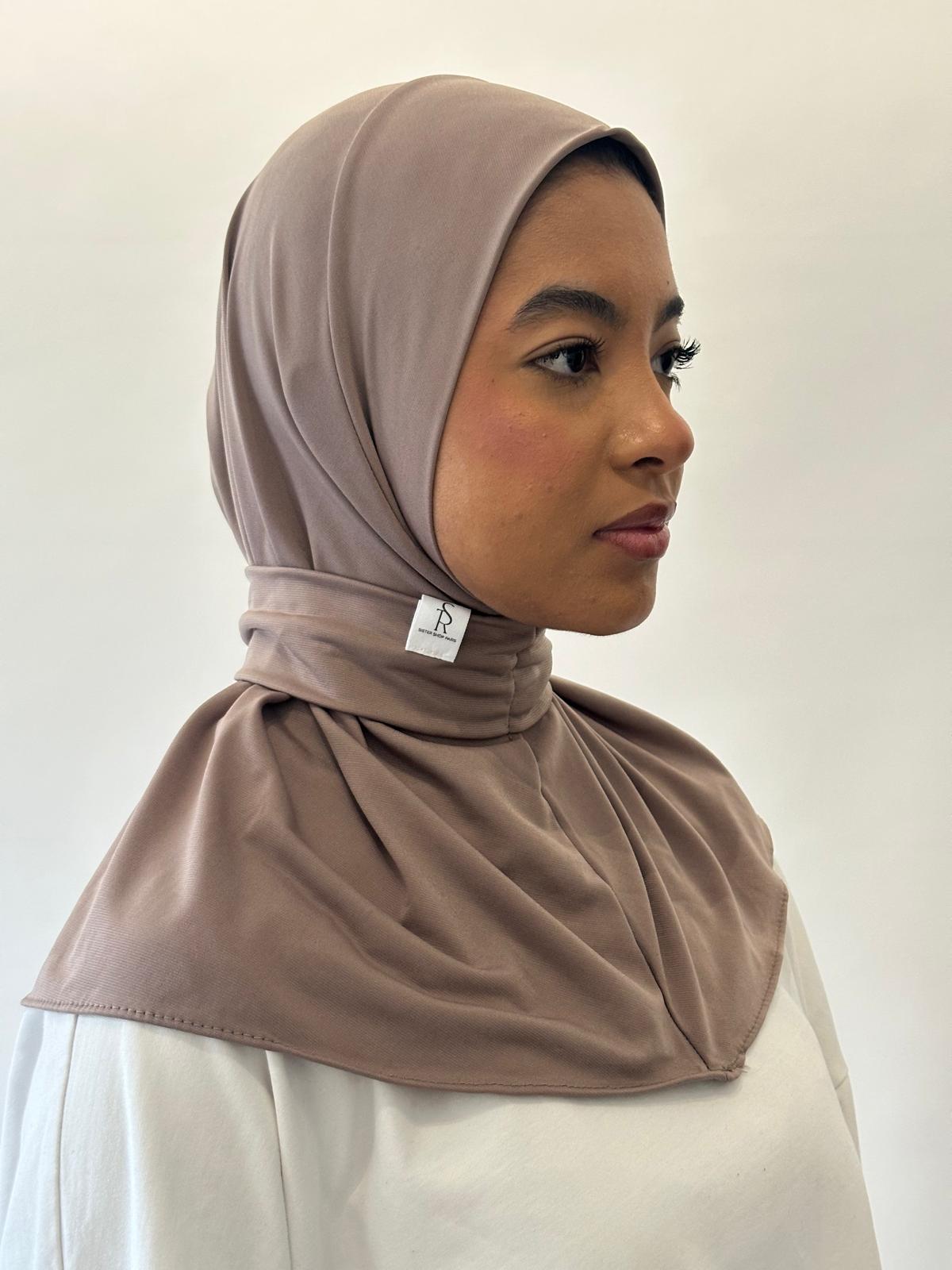 Hijab Cagoule Taupe clair