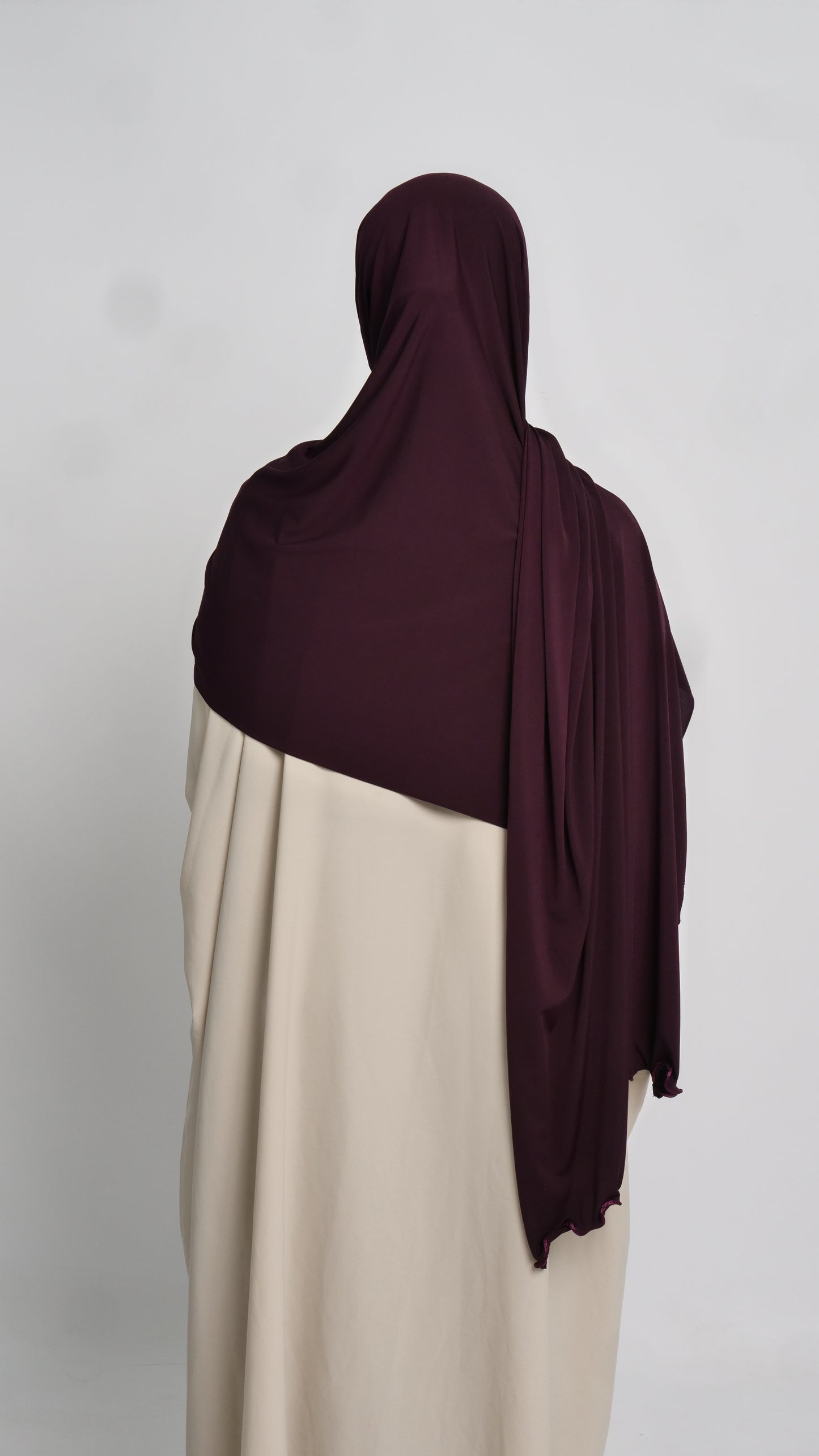 Hijab jersey grape liséré