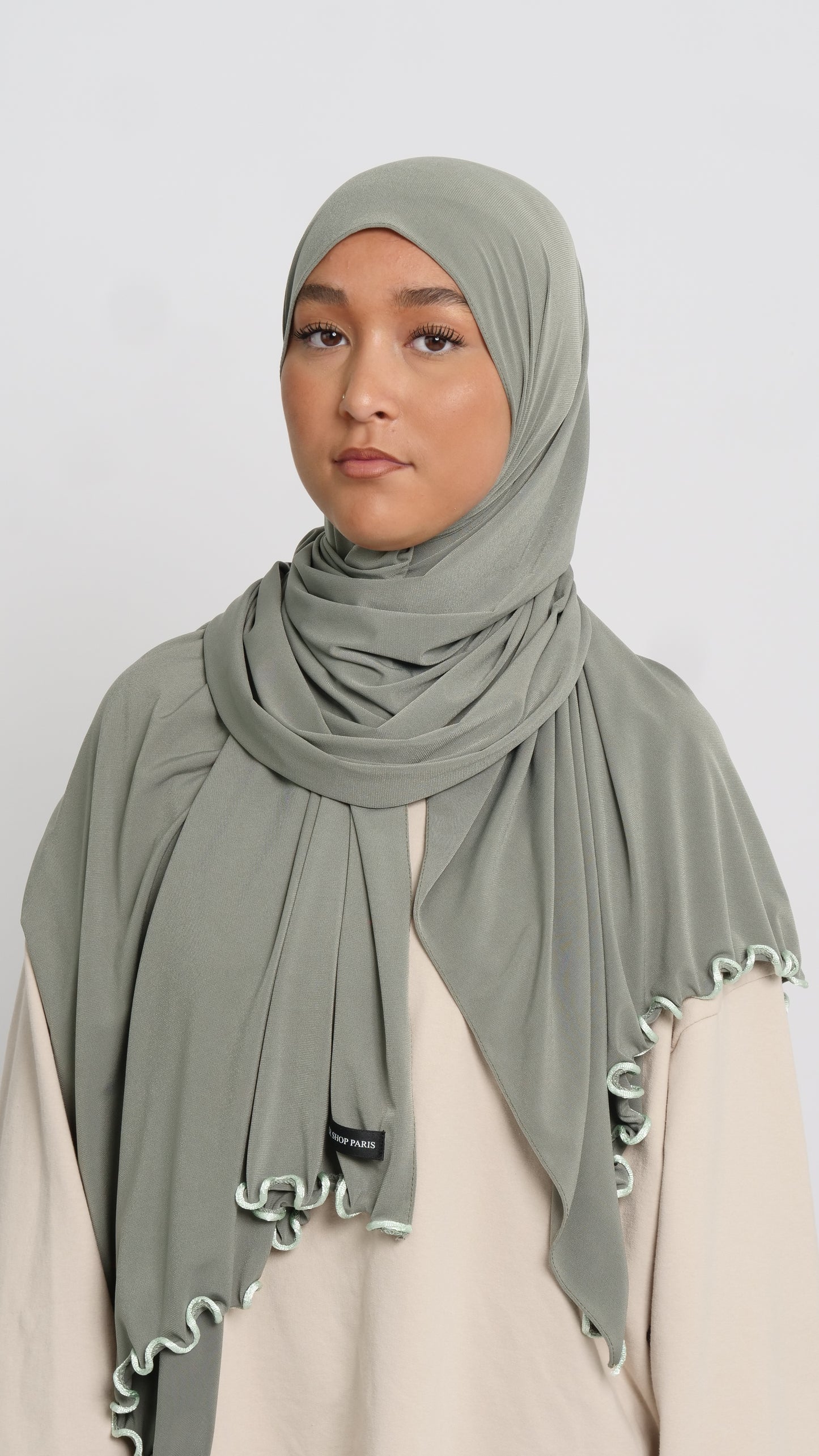 Hijab jersey billet liséré