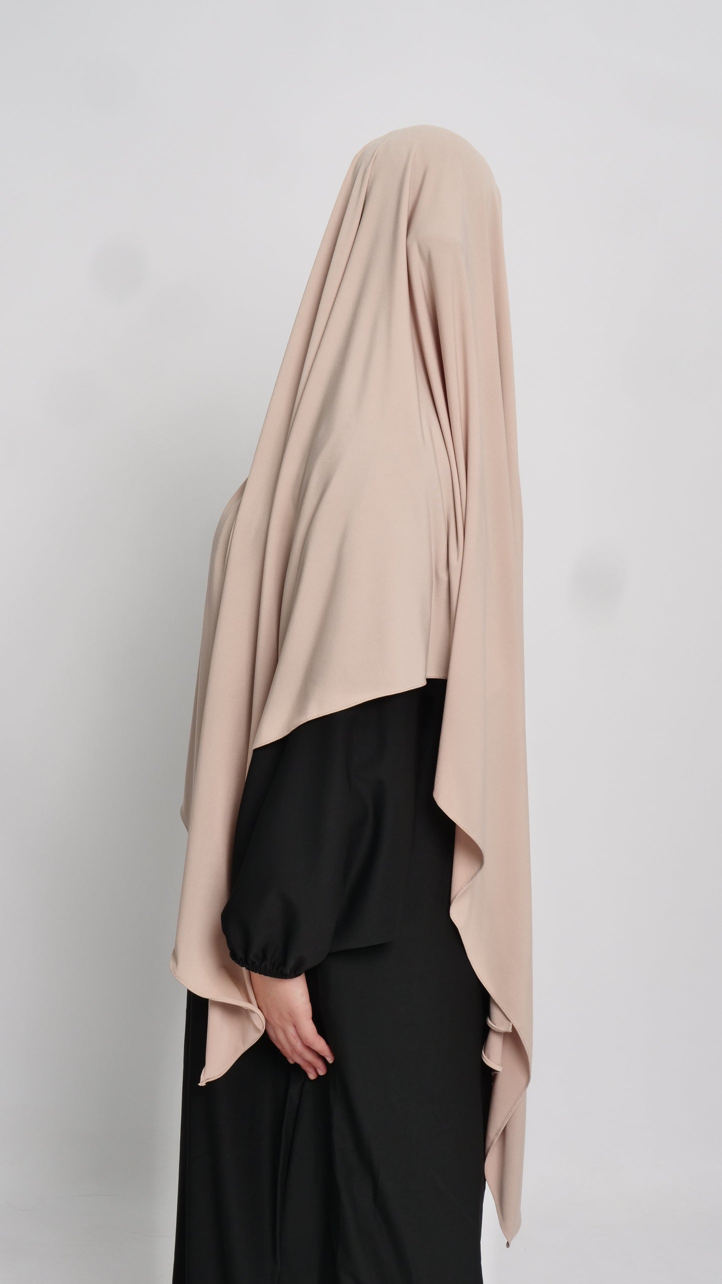 Hijab jersey luxe beige clair