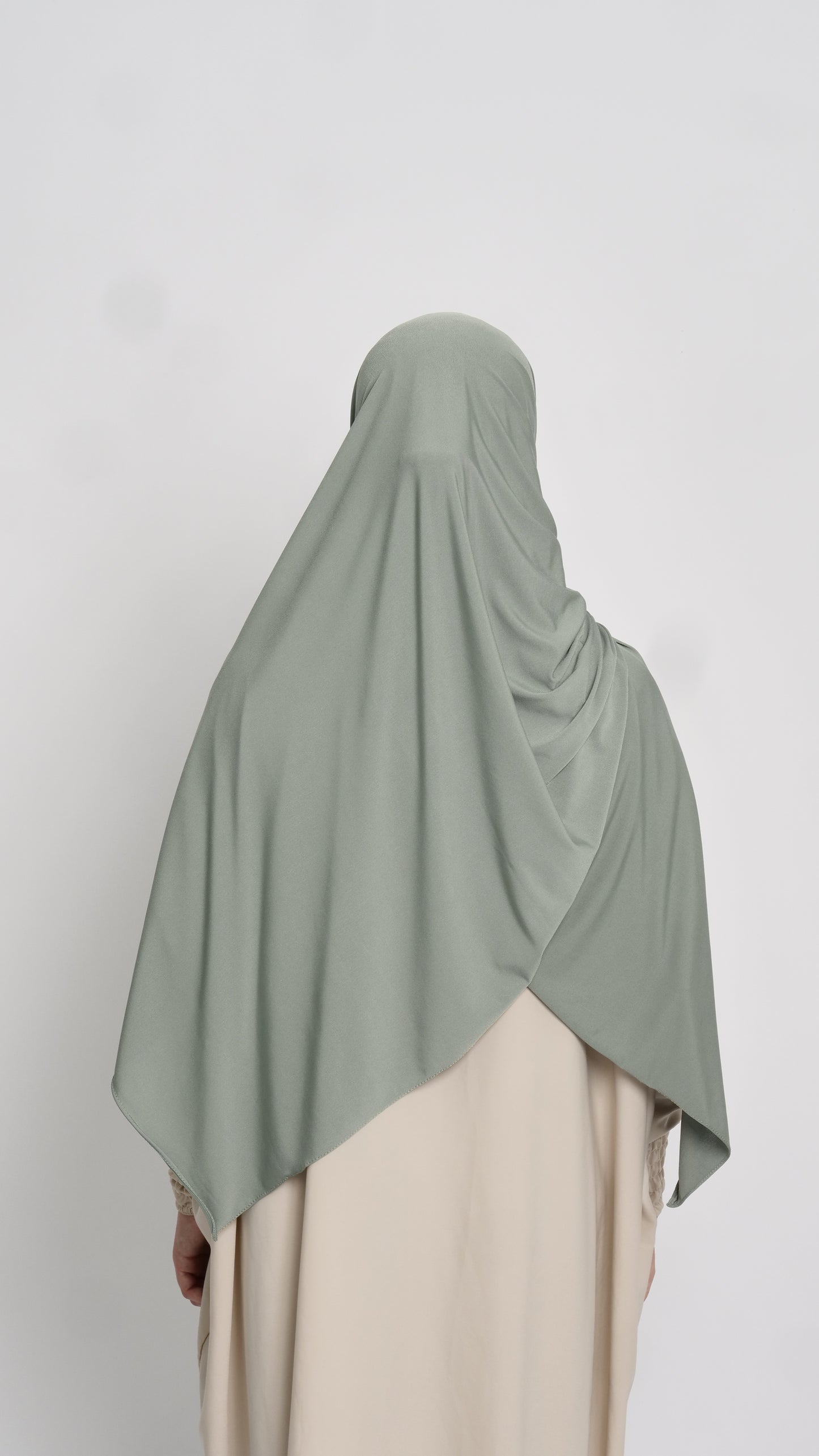 Hijab jersey luxe vert sauge