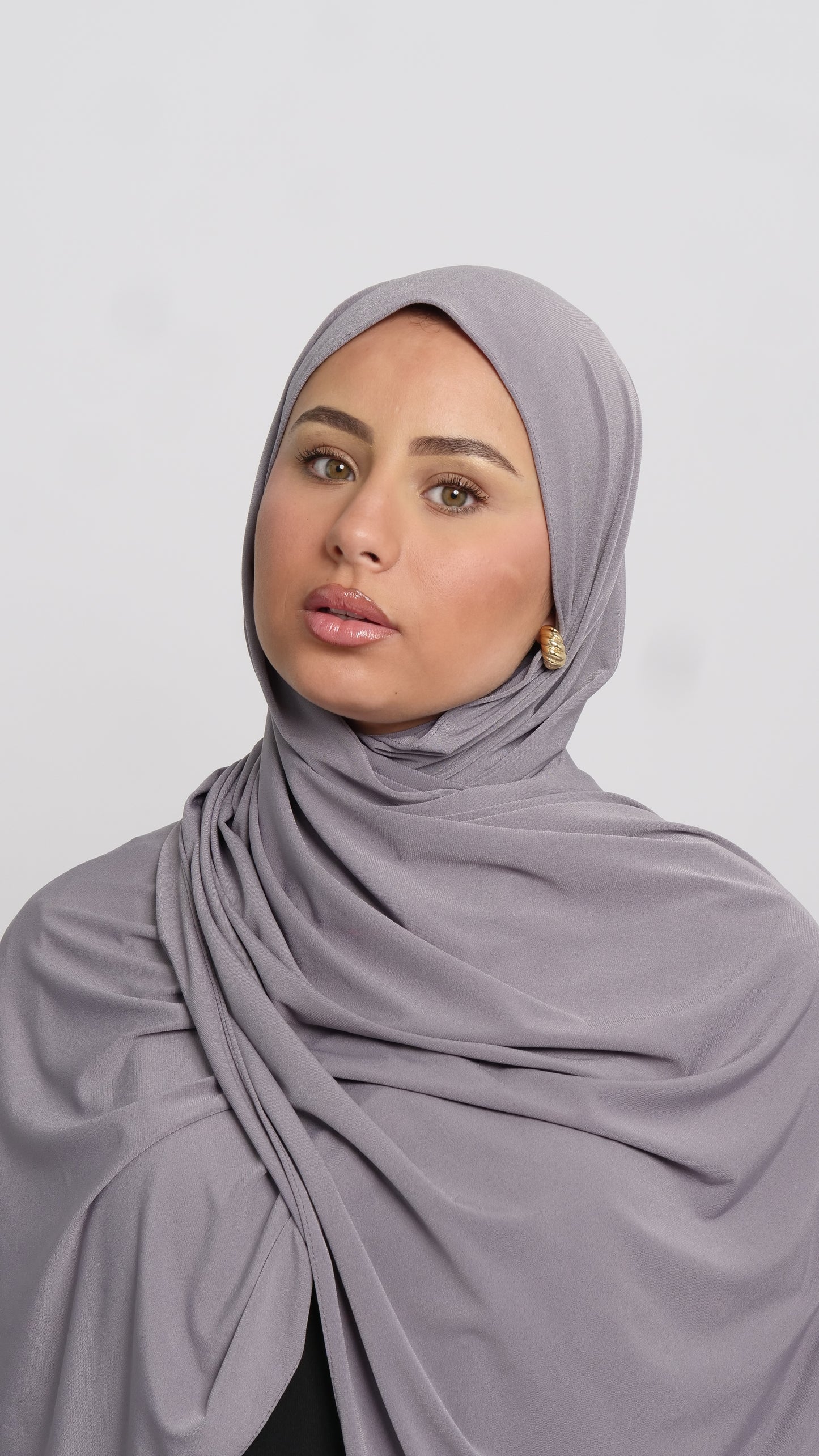 Hijab jersey luxe gris pragues