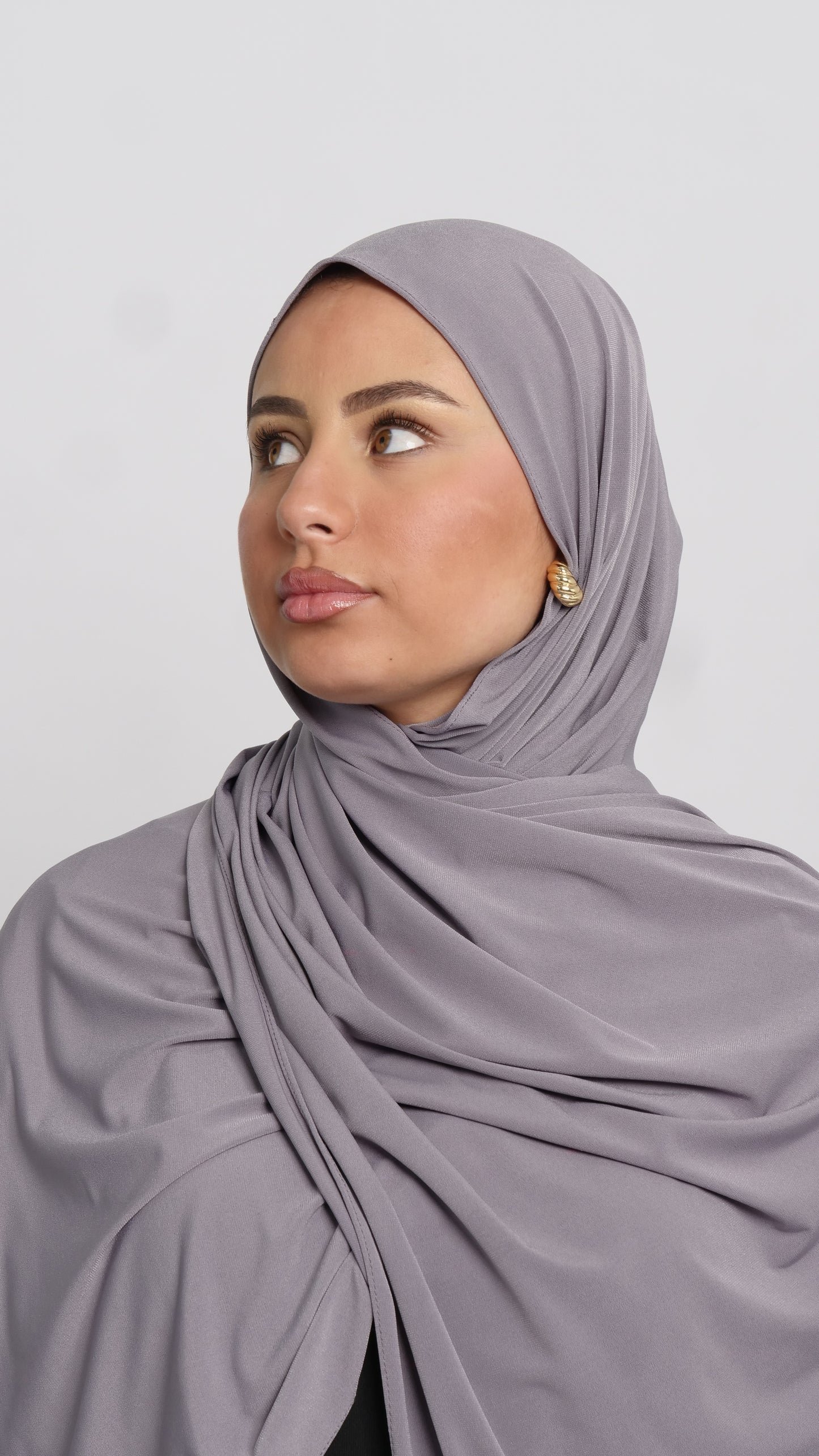 Hijab jersey luxe gris pragues