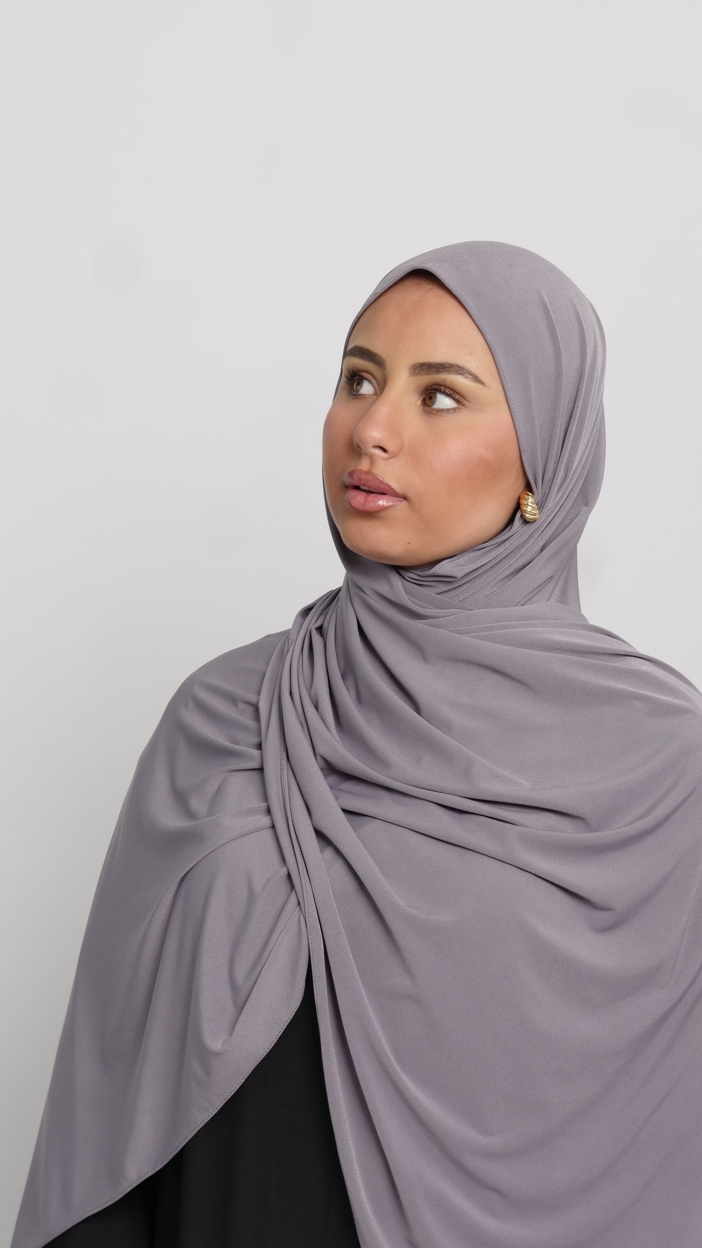 Hijab jersey luxe gris pragues