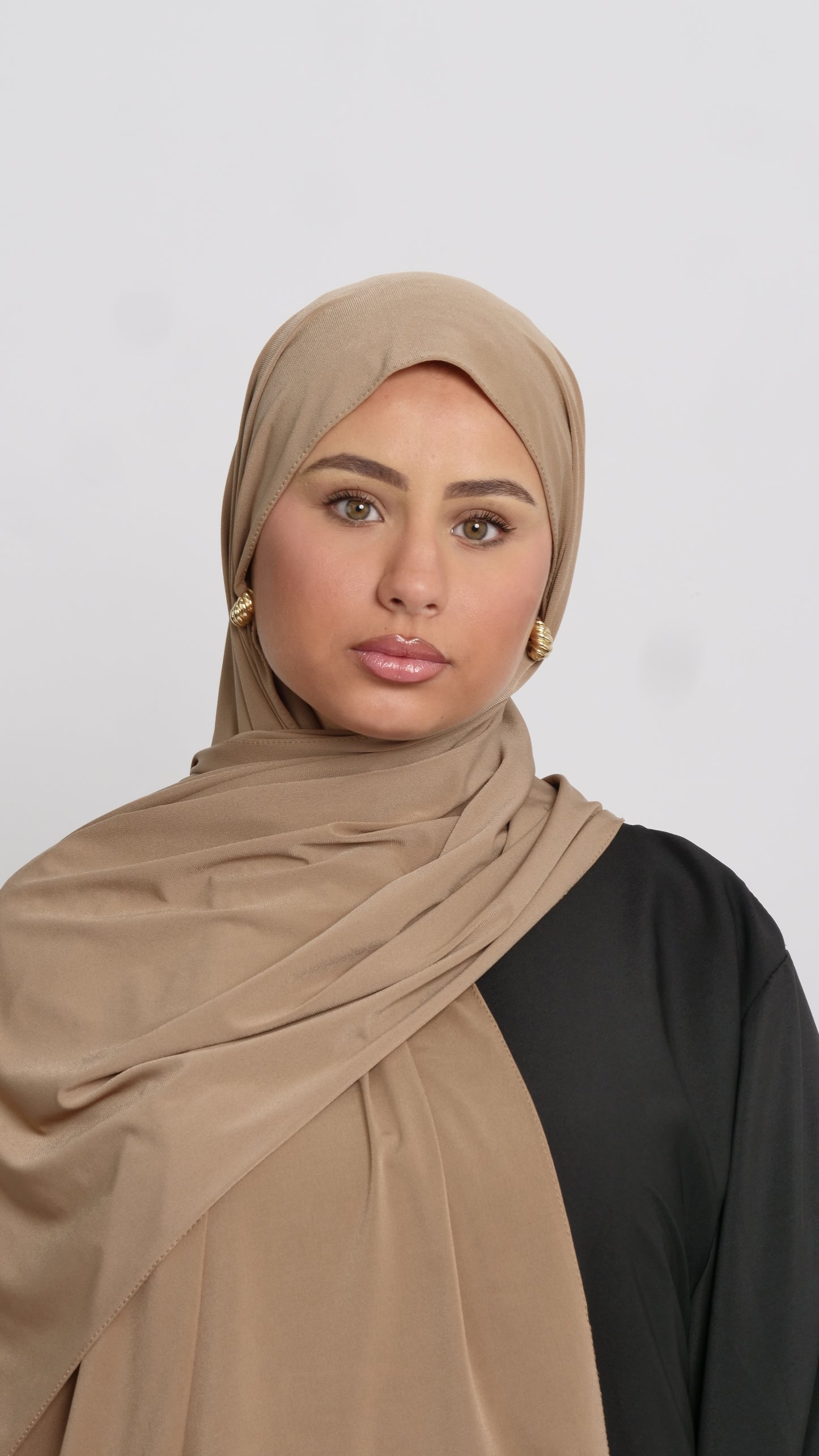 Hijab jersey luxe taupe