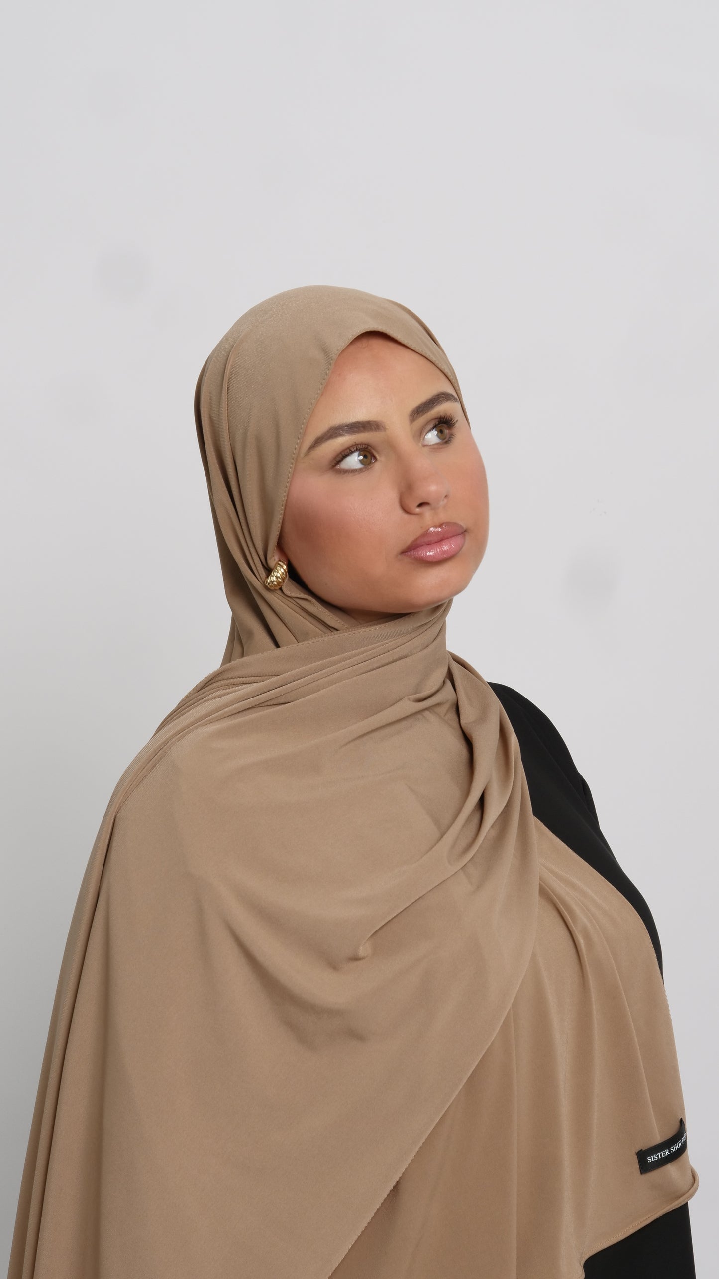 Hijab jersey luxe taupe