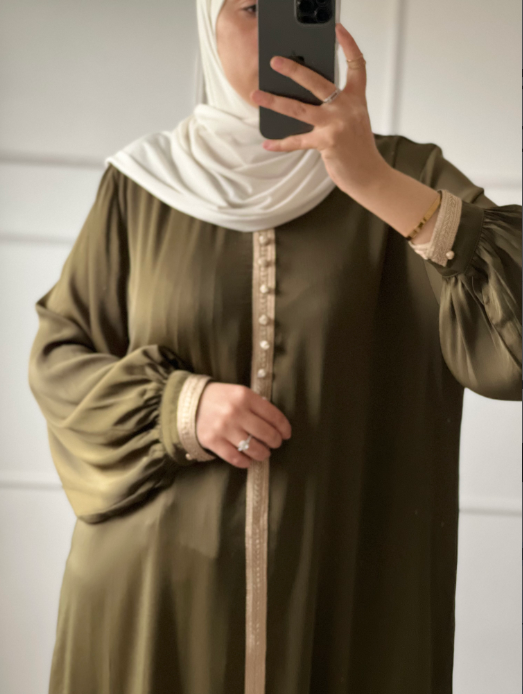 ABAYA CAFTAN VERT KAKI